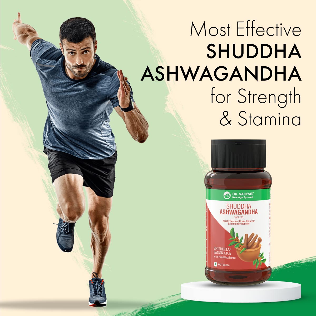 Shuddha Ashwagandha Tablets: Most Effective Stress Reliever & Immunity Booster