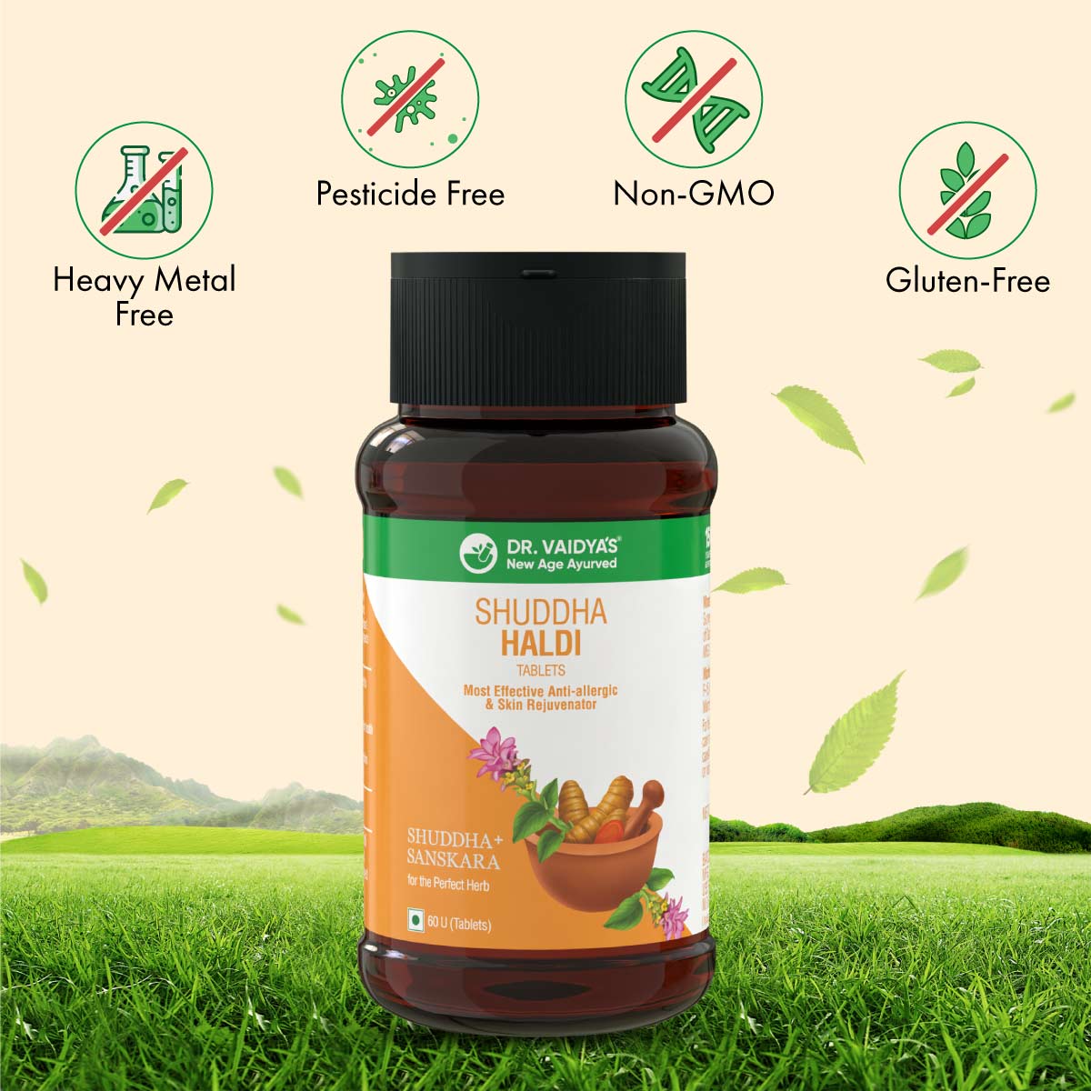 Shuddha Haldi Tablets: Most Effective Anti-Allergic & Skin Rejuvenator