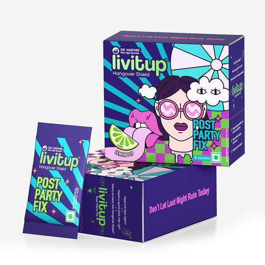 Livitup Post Hangover Shield: Hangover Cure and Liver Detox Powder