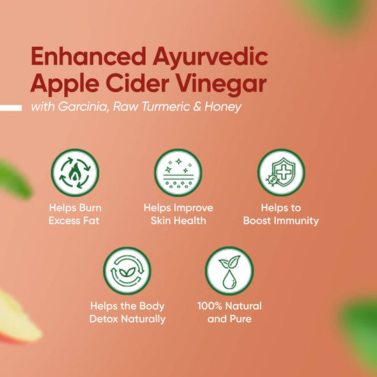 Apple Cider Vinegar Juice - Ayurvedic Juice With Honey & Garcinia Extract