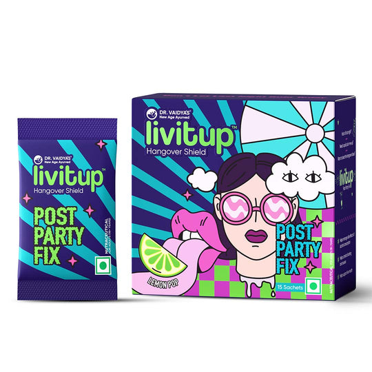 Livitup Post Hangover Shield: Hangover Cure and Liver Detox Powder