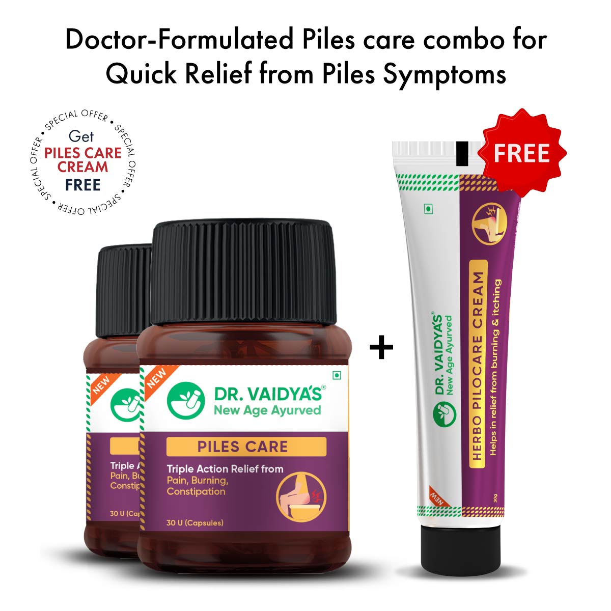Piles Care Combo: For Managing Piles Naturally