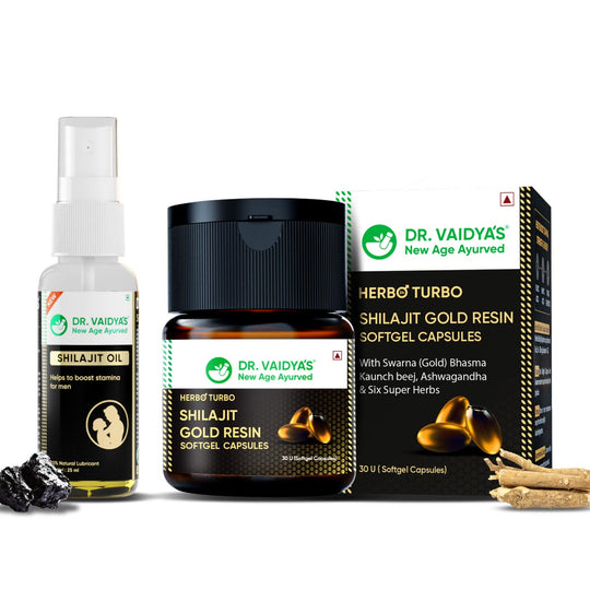 Dr. Vaidya’s Shilajit Gold Softgel & Shilajit Oil: Unlock The Secret To Enhanced Endurance