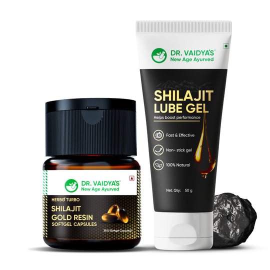 Shilajit Softgel Capsules & Lube Gel Combo