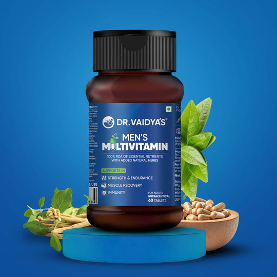 Dr. Vaidya’s Men’s Multivitamin Tablet | Natural Multivitamin for Men Enriched with Ayurvedic Herbs