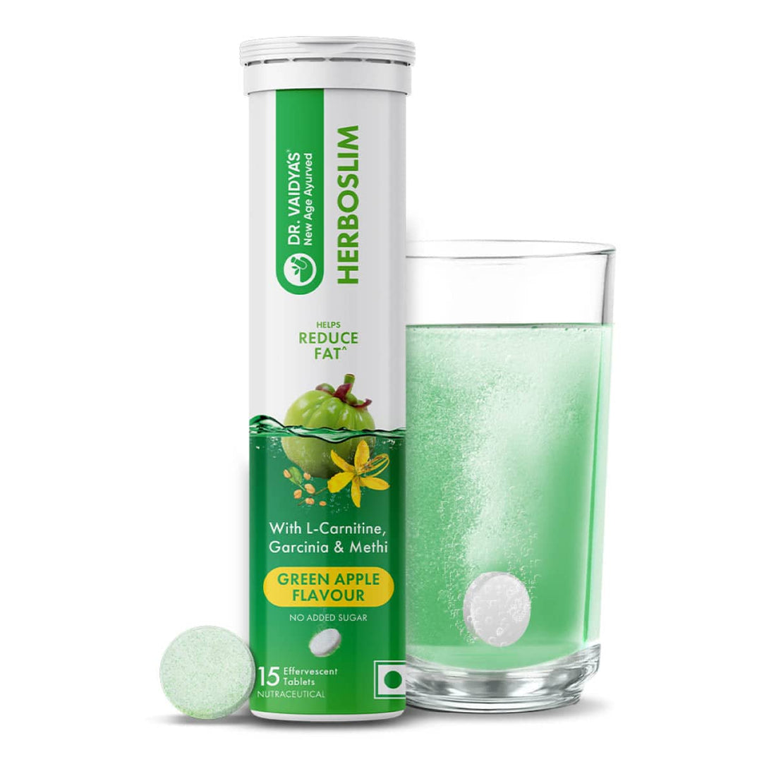Herboslim Effervescent - Contains L-Carnitine, Garcinia, and No Added Sugar