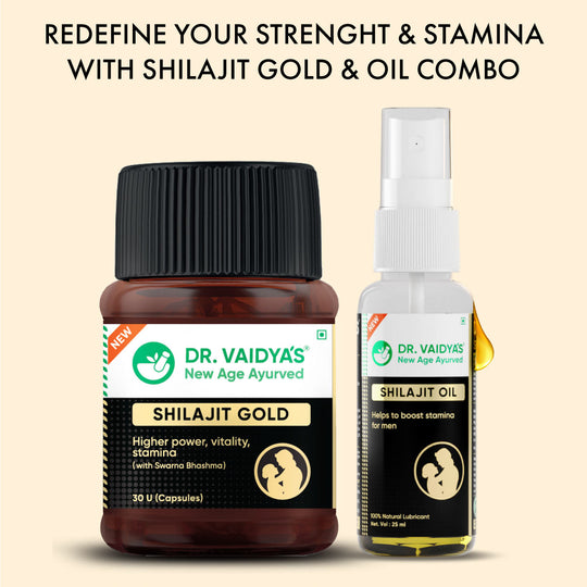 Shilajit Gold & Oil Combo: For Boosting Stamina & Power