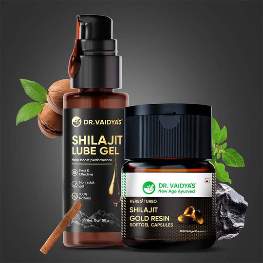 Shilajit Softgel Capsules & Lube Gel Combo