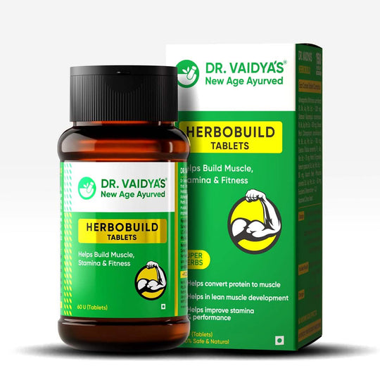 Herbobuild: Maximize Stamina for Superior Muscles & Fitness - Dr Vaidya's