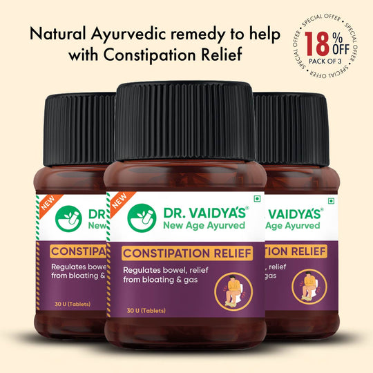 Dr. Vaidya’s Ayurvedic Constipation Relief Tablets