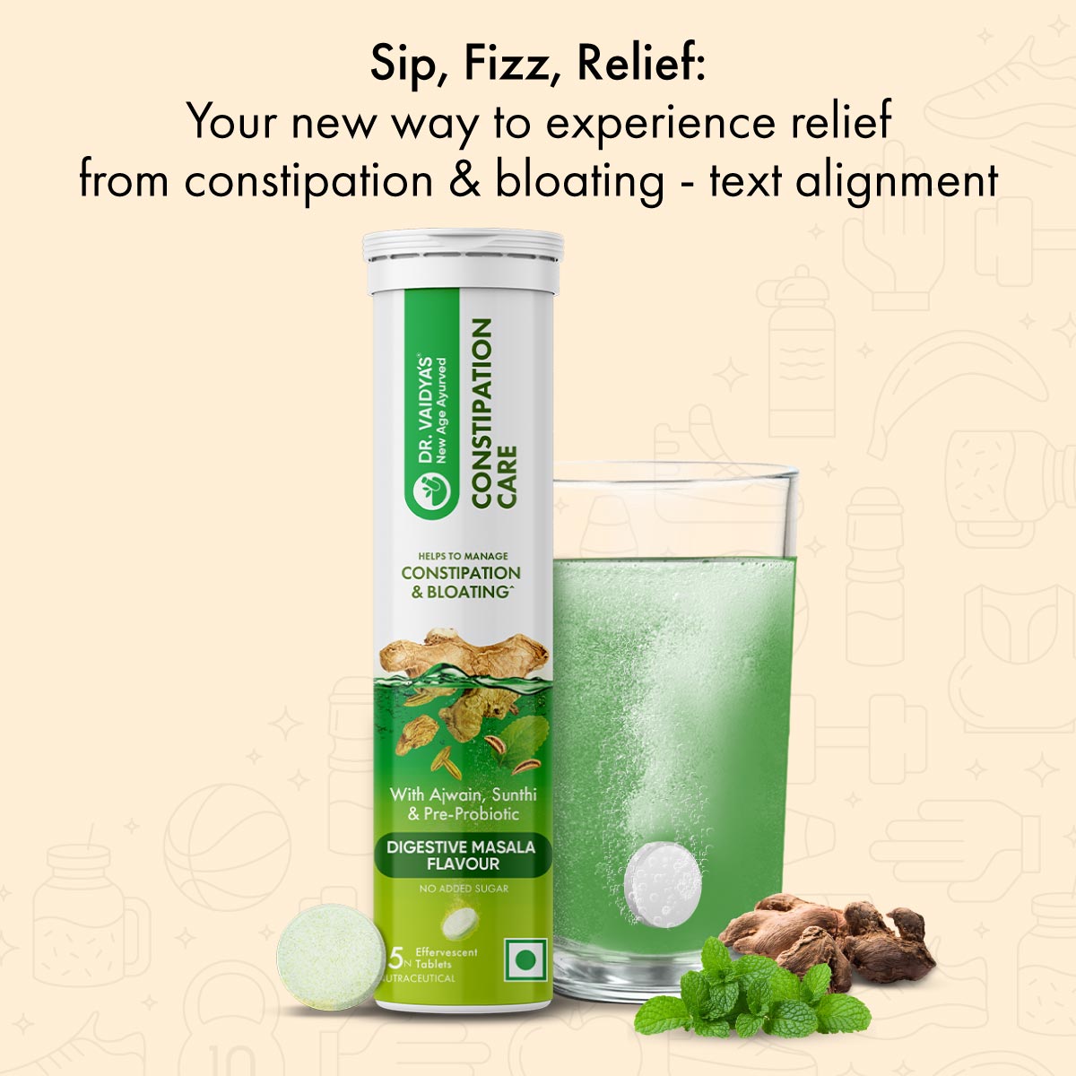 Dr. Vaidya's Constipation Care Effervescent Tablets