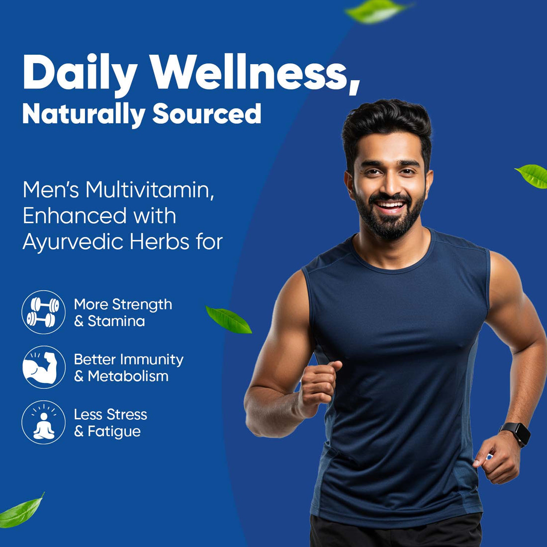 Men’s Multivitamin- (60 Tablets per Pack) | Enriched with Magnesium, Ashwagandha, Ginseng and Many More Ayurvedic Herbs
