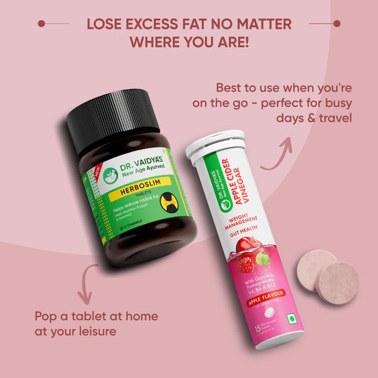 Apple Cider Vinegar Effervescent & Herboslim Combo: Your Natural Weight Loss Companion