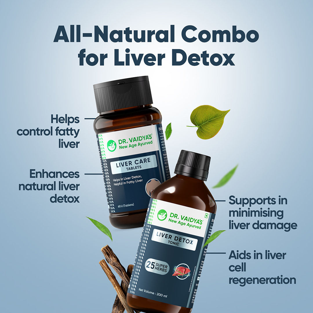 Dr. Vaidya’s Ayurvedic Liver Care Combo | Manages Fatty Liver & Provides Liver Detox