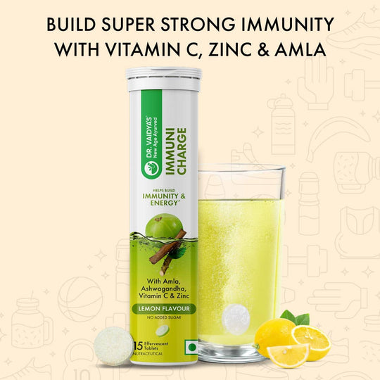 Dr. Vaidya’s Immuni Charge: Supercharge Your Immunity with Amla, Zinc, and Vitamin C