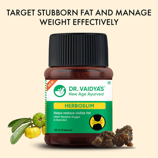 Dr. Vaidya’s Herboslim: Ayurvedic Weight Loss Medicine - Pack of 3