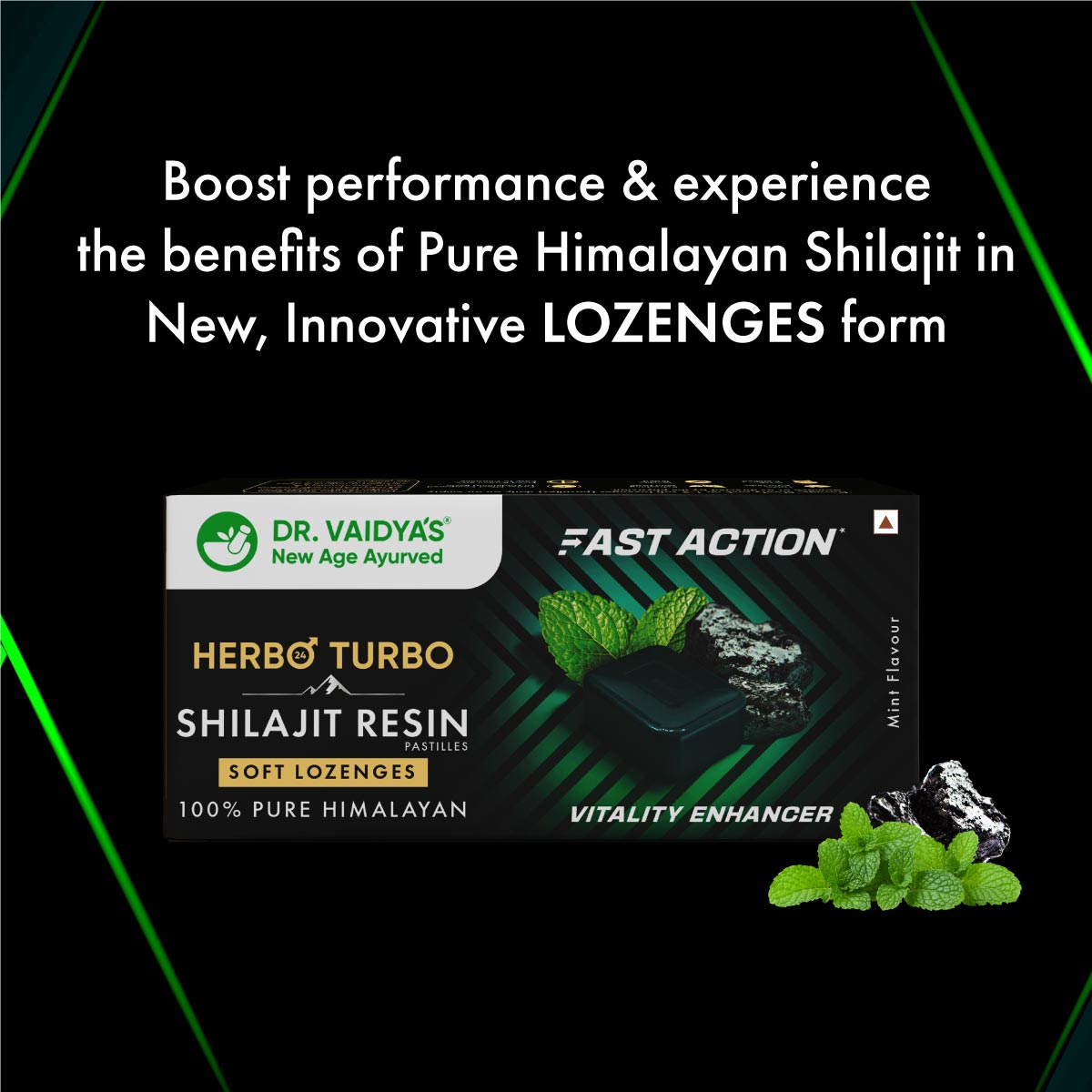 Herbo24Turbo Shilajit Resin in a First-Time Ever Lozenges Form for Peak Performance
