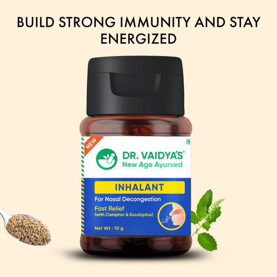 Ayurvedic Herbal Inhalant: To Decongest Blocked Nose, Relieve Headache & Ease Breathing.