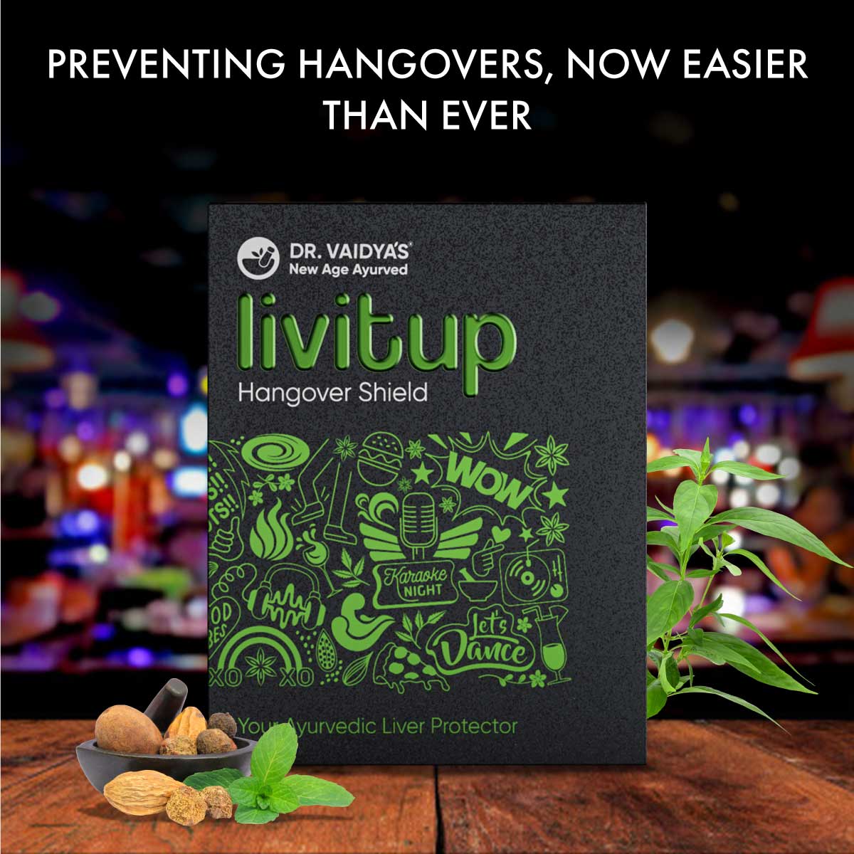 LIVitup Hangover Shield: For Preventing Hangover Symptoms