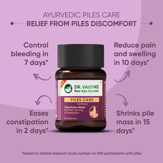 Piles Care Capsule: Quick Relief From Pain, Bleeding & Constipation