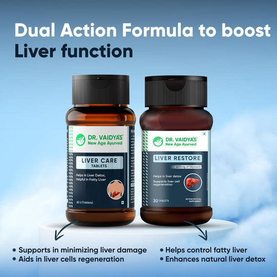 Liver Care Tablets & Liver Restore Tablets Combo