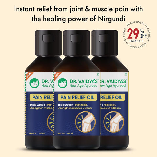 Pain Relief Oil: Ayurvedic Oil For Relief From Joint & Muscle Pain