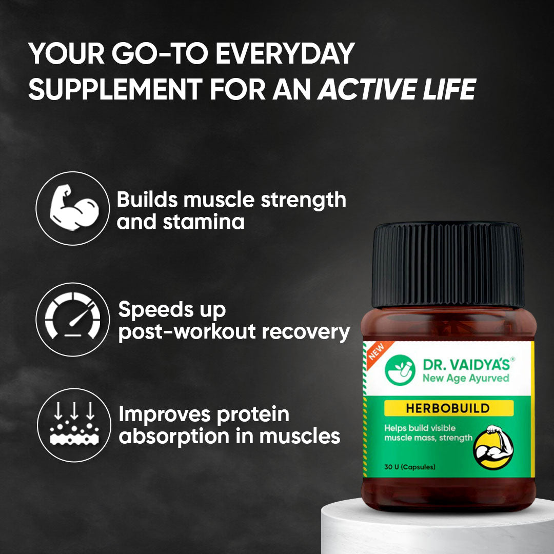 Herbobuild Capsule for Strength & Muscle recovery