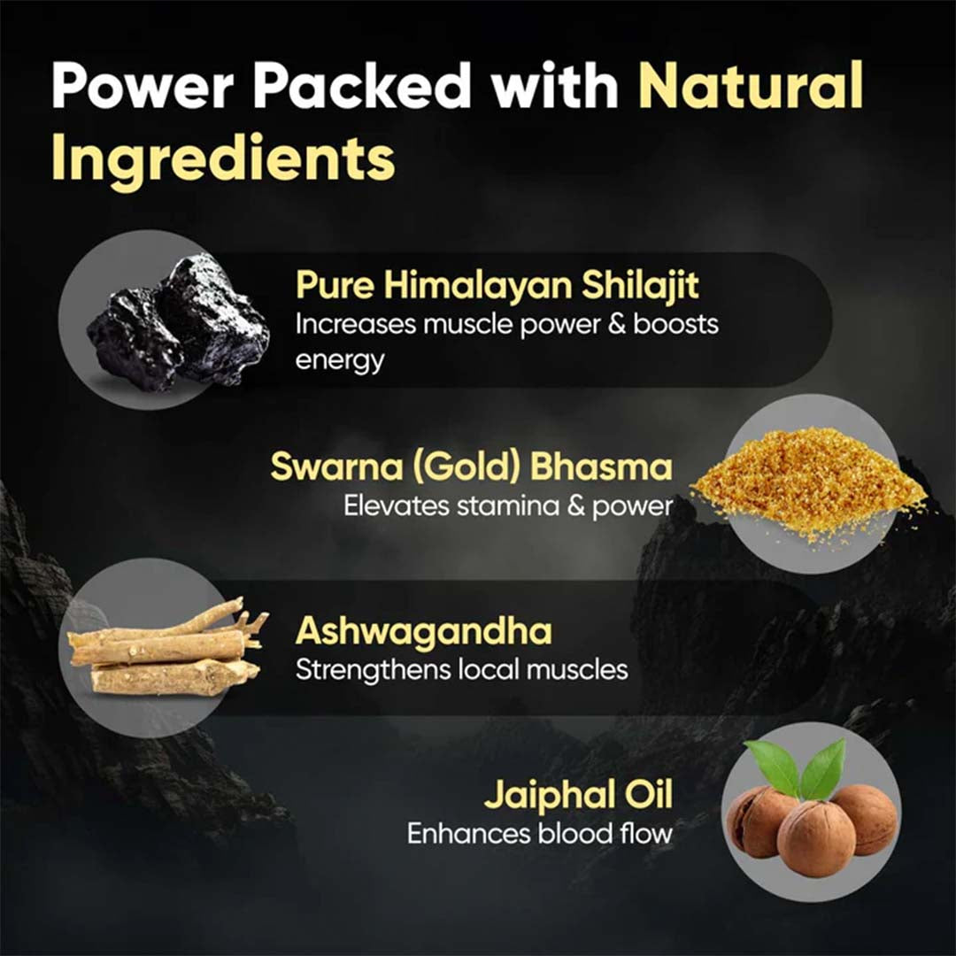 Shilajit Gold Capsule & Lube for Vitality