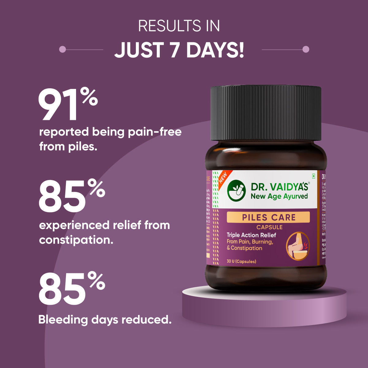 Piles Care Capsules for Internal Comfort & Support
