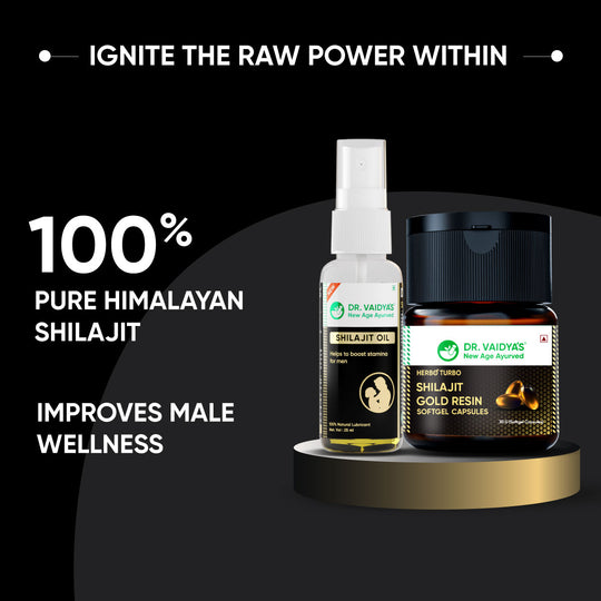 Dr. Vaidya’s Shilajit Gold Softgel & Shilajit Oil: Unlock The Secret To Enhanced Endurance