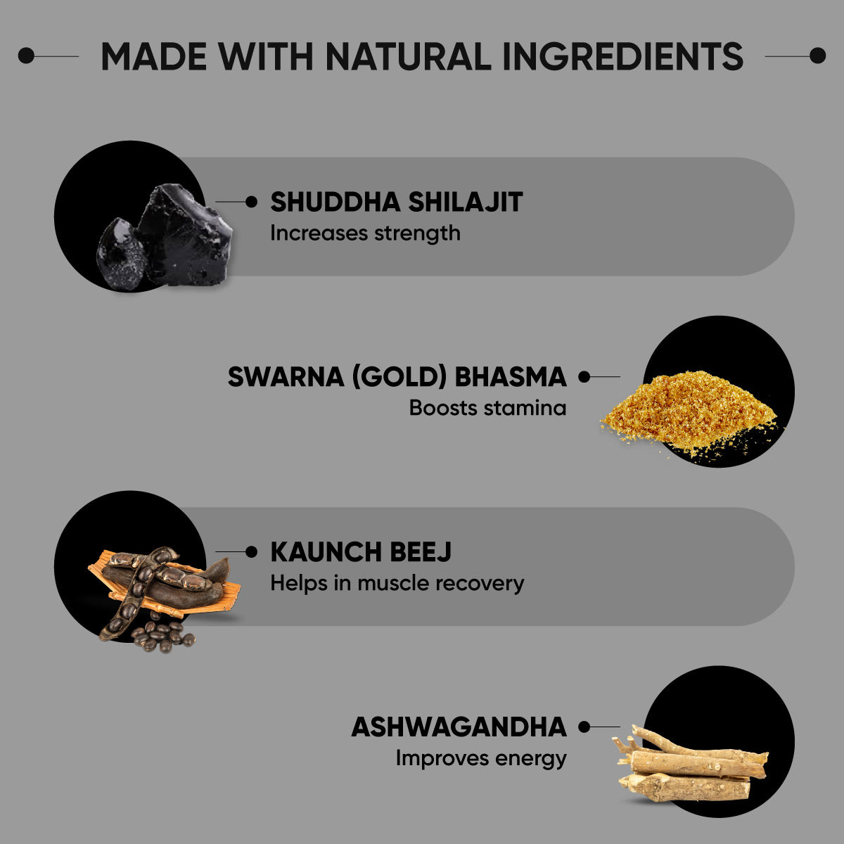 Herbo24Turbo Shilajit Gold Resin (30 Softgel Capsules per Pack) with Shuddha Shilajit, Swarna (Gold) Bhasma & Ashwagandha for Daily Energy Support