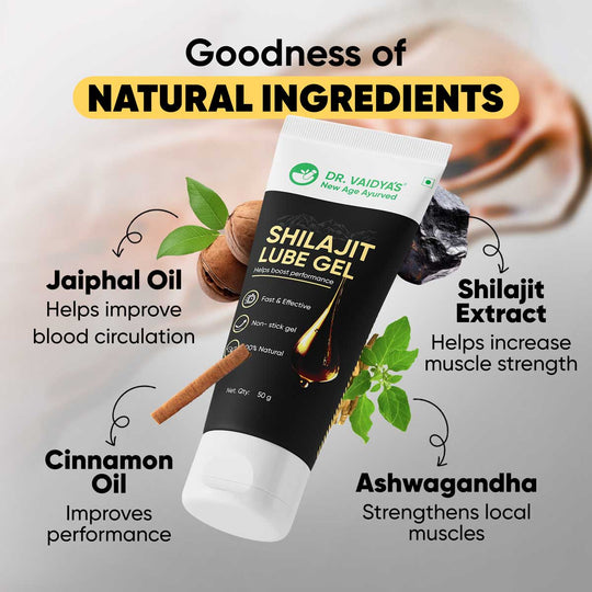 Shilajit Lube Gel: Non-Stick, Fast-Absorbing Shilajit-Infused Gel