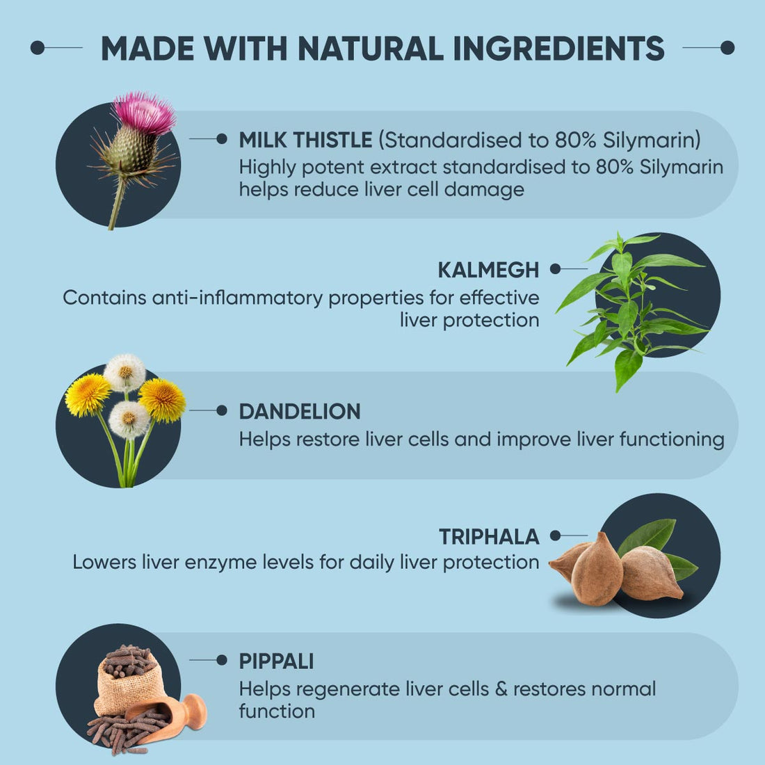 Liver Restore Tablets with Milk Thistle to Manage Fatty Liver, SGPT & SGOT