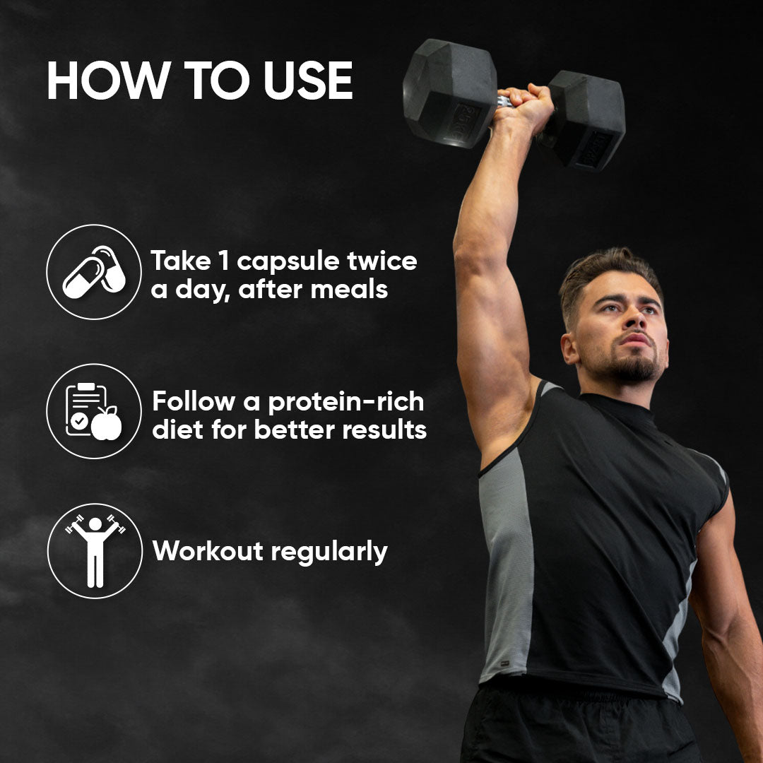 Herbobuild Capsule for Strength & Muscle recovery