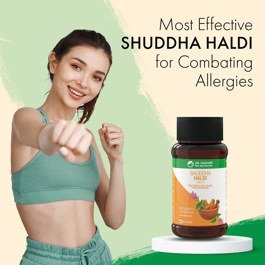 Shuddha Haldi Tablets: Most Effective Anti-Allergic & Skin Rejuvenator