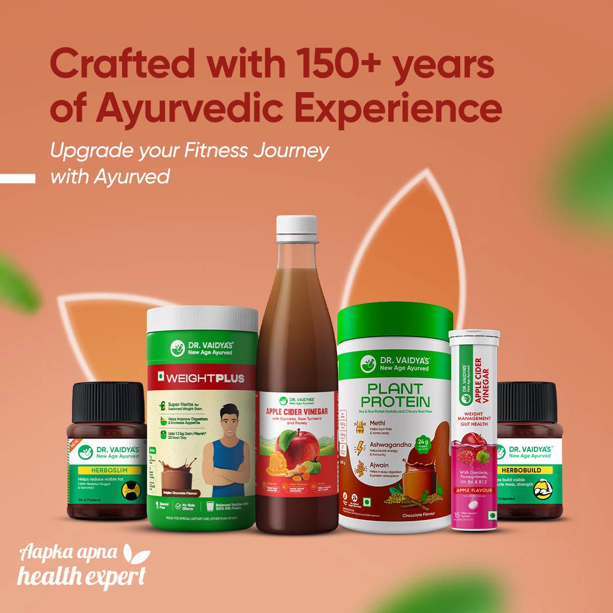 Ayurvedic Apple Cider Vinegar by Dr. Vaidya’s - Pack of 2