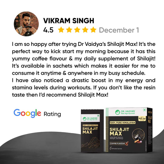 Shilajit Max: India’s 1st Coffee-flavoured 100% Himalayan Shilajit