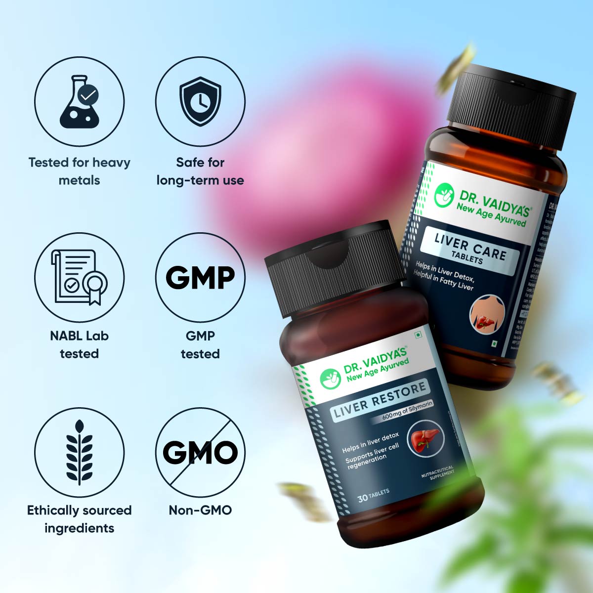 Liver Care & Restore Tablets for Complete Liver Health Support