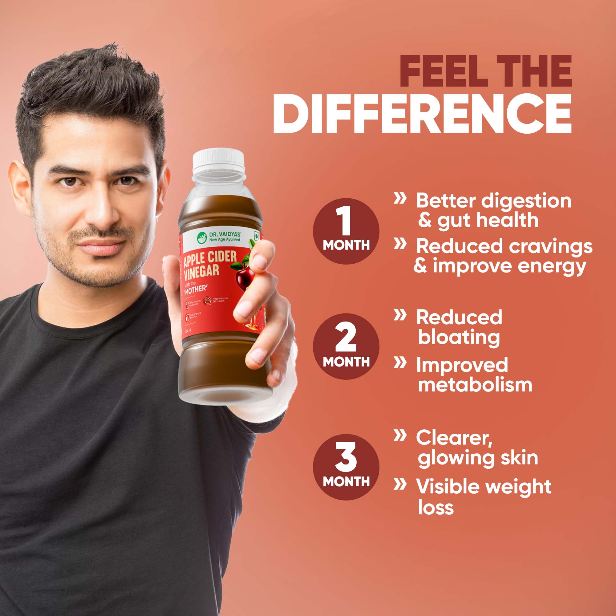 Apple Cider Vinegar Juice with the Mother for Effective Weight loss