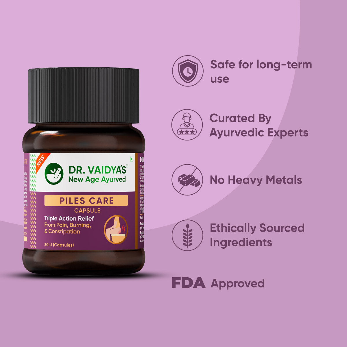 Piles Care Capsules for Internal Comfort & Support