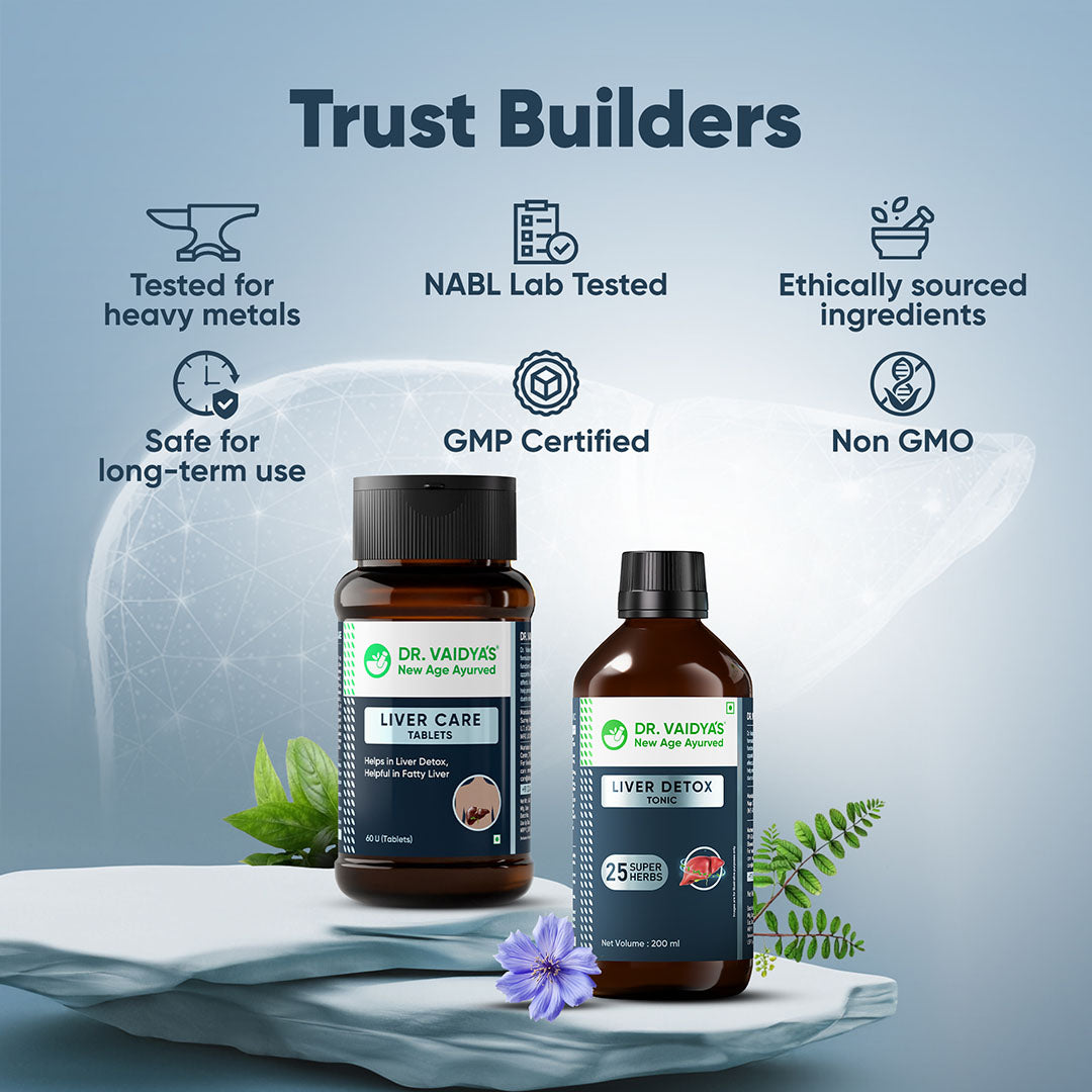 Dr. Vaidya’s Ayurvedic Liver Care Combo | Manages Fatty Liver & Provides Liver Detox
