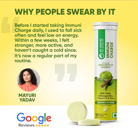 Dr. Vaidya’s Immuni Charge Effervescent – Immunity Shield Against Monsoon