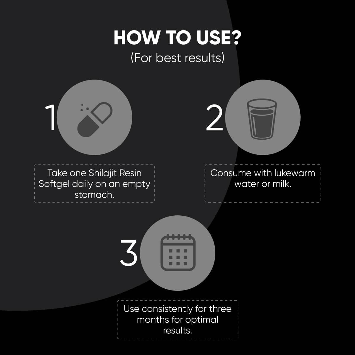 100% Pure Himalayan Shilajit Resin Softgels (30 Capsules per Pack) – With Authentic Himalayan Shilajit for Wellness Support