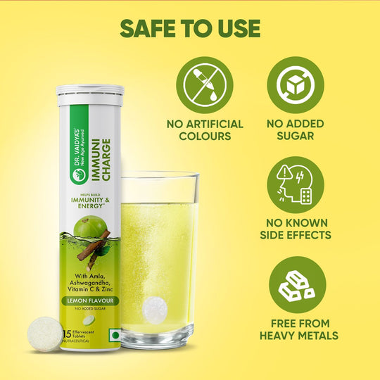 Dr. Vaidya’s Immuni Charge Effervescent – Immunity Shield Against Monsoon