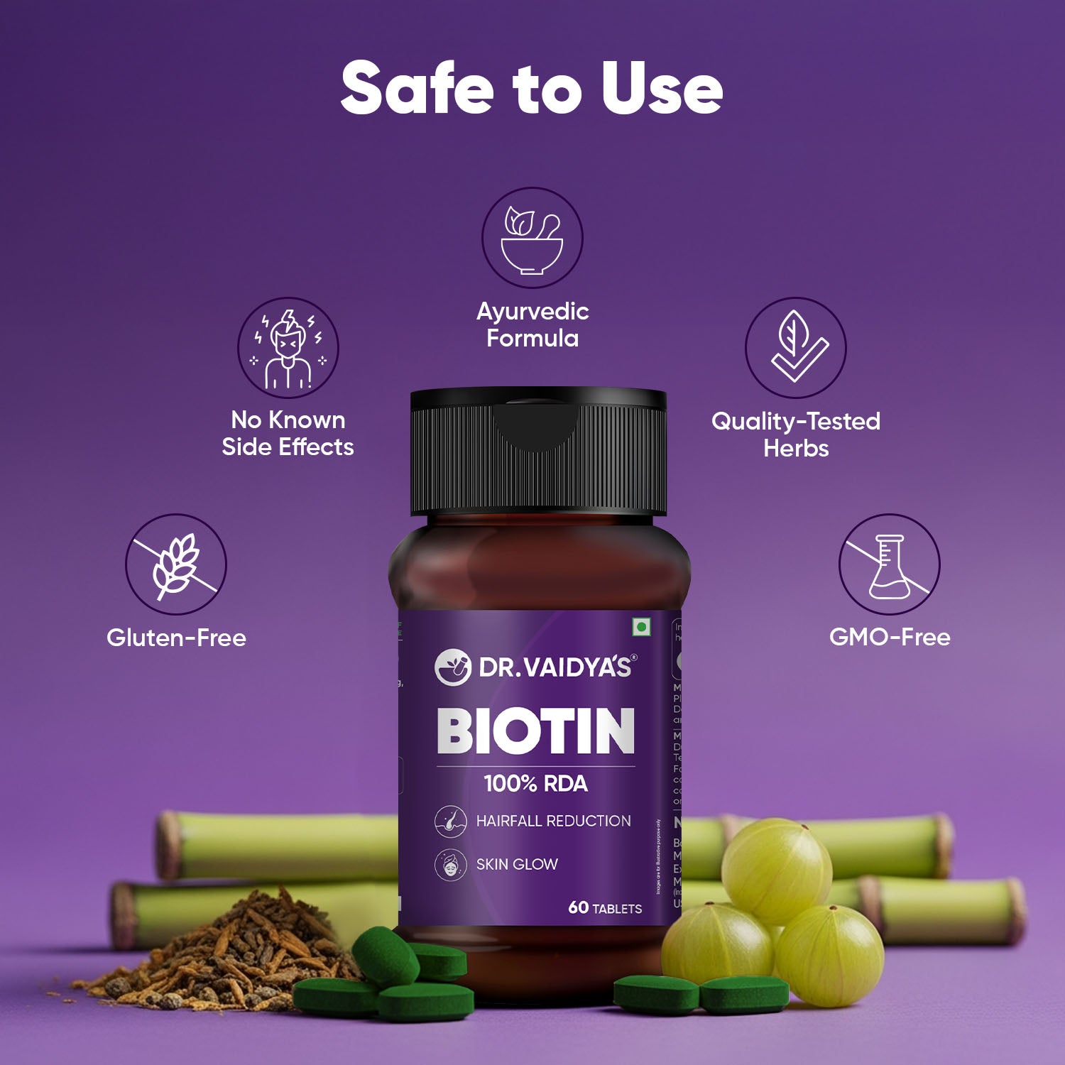 Biotin for Stronger Hair & Glowy Skin