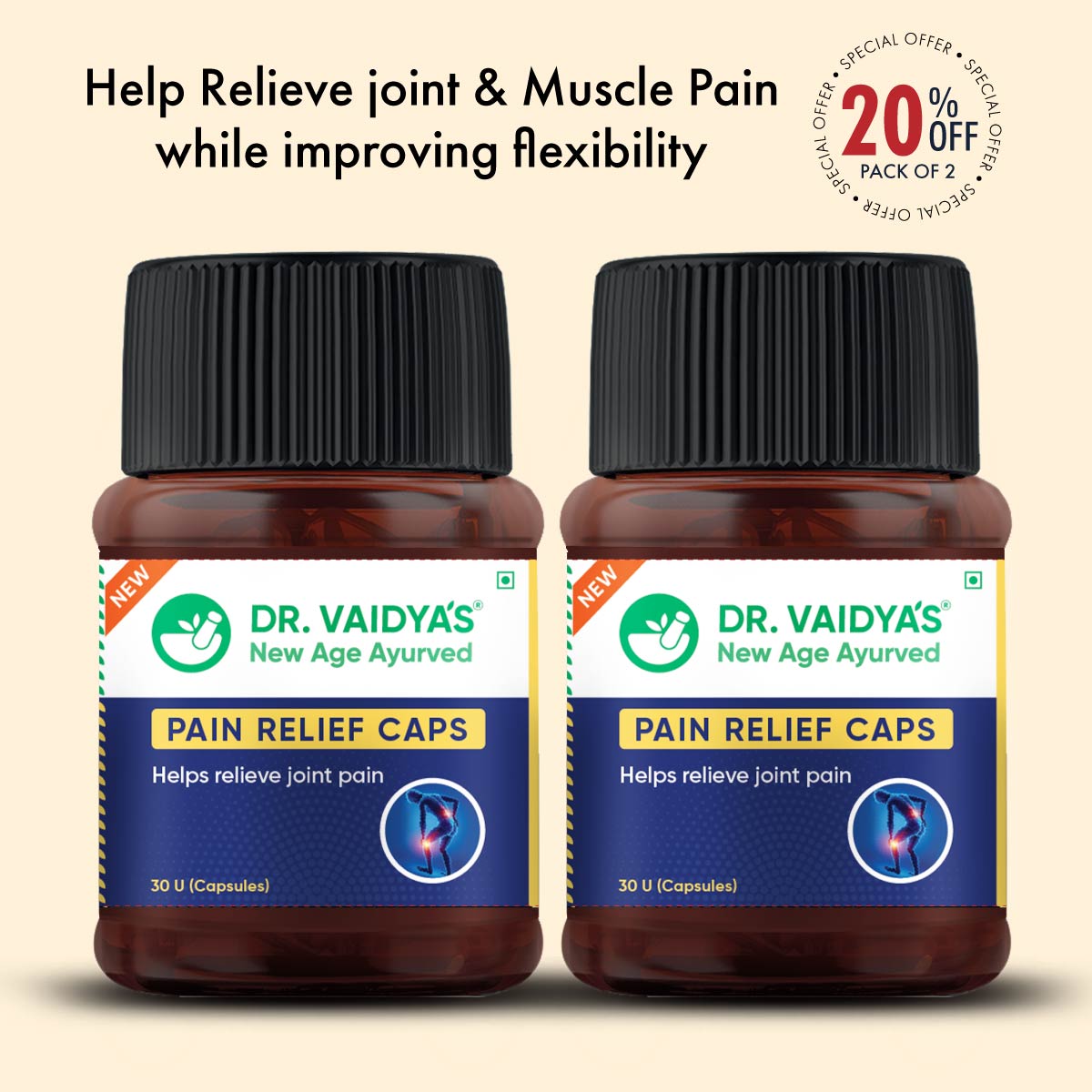 Pain Relief Caps: To Relieve Joint & Muscle Pain