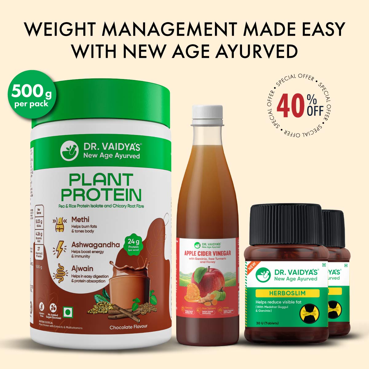 Weight Management Pack: For Natural & Effective Weight Management