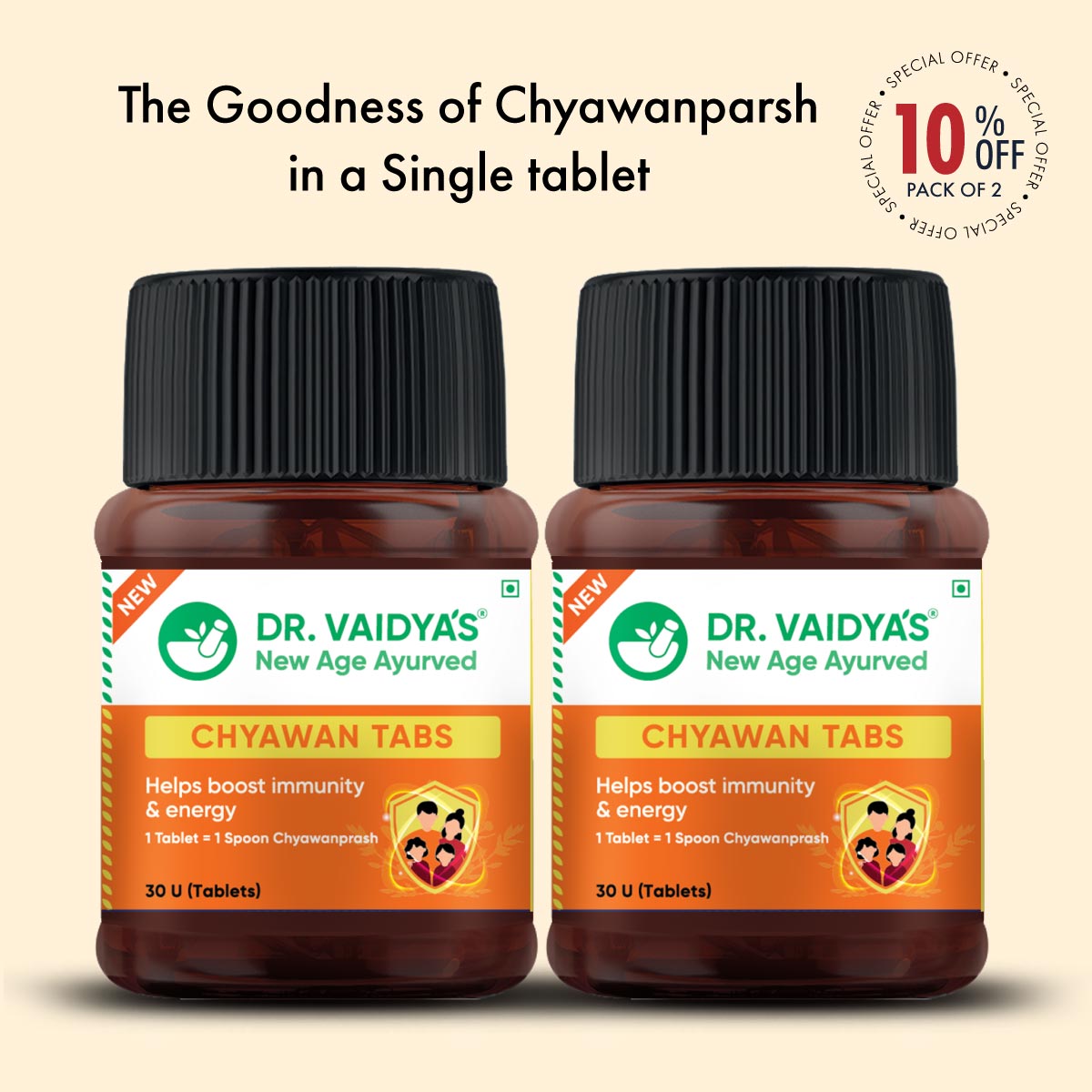 Chyawan Tabs: For Immunity & Health With 43 Chyawanprash Herbs