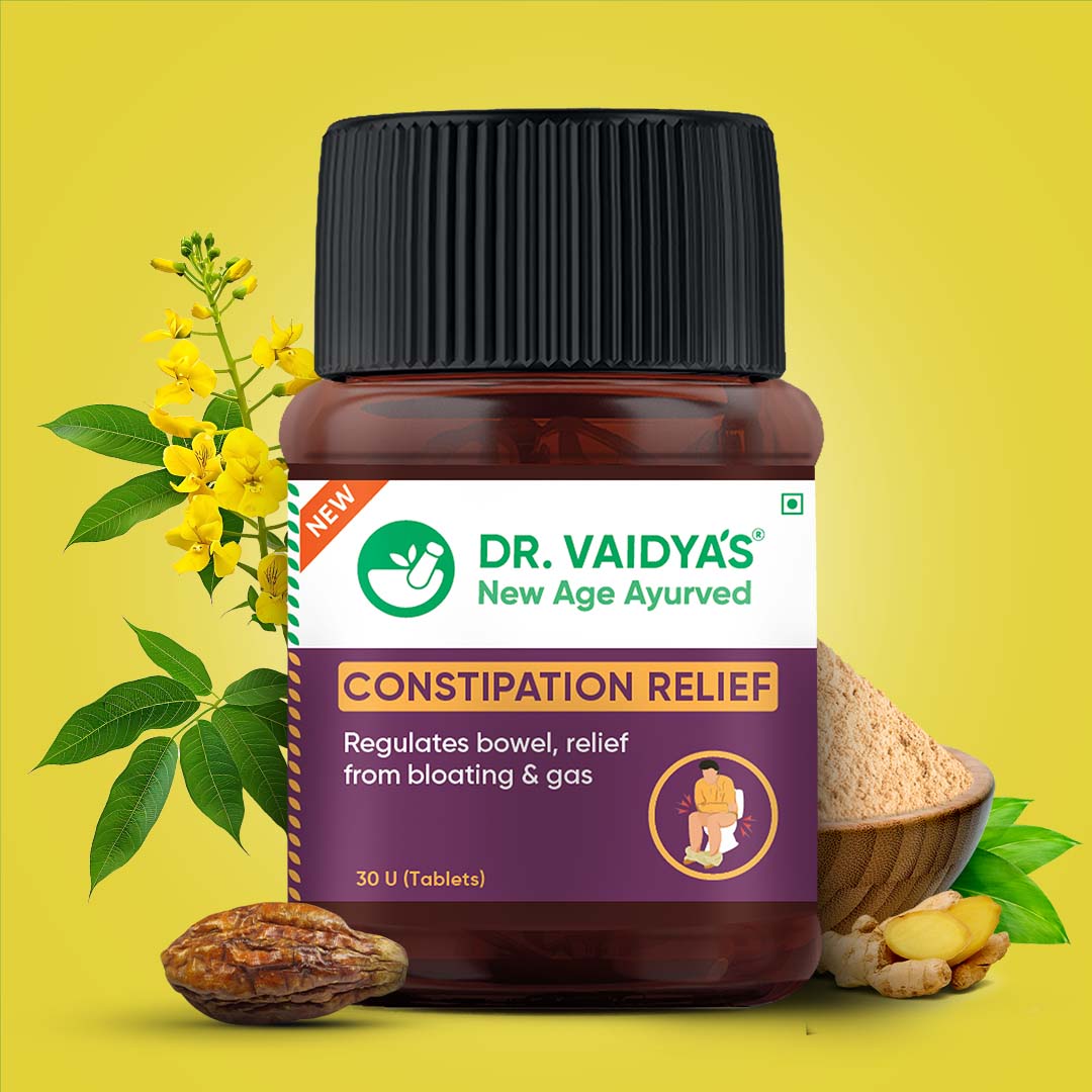 Constipation Relief Tablets (30 Tablets per Pack) | Relief from Constipation, Gas & Bloating | Regulates Bowel Movements