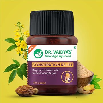 Constipation Relief Tablets (30 Tablets per Pack) | Relief from Constipation, Gas & Bloating | Regulates Bowel Movements